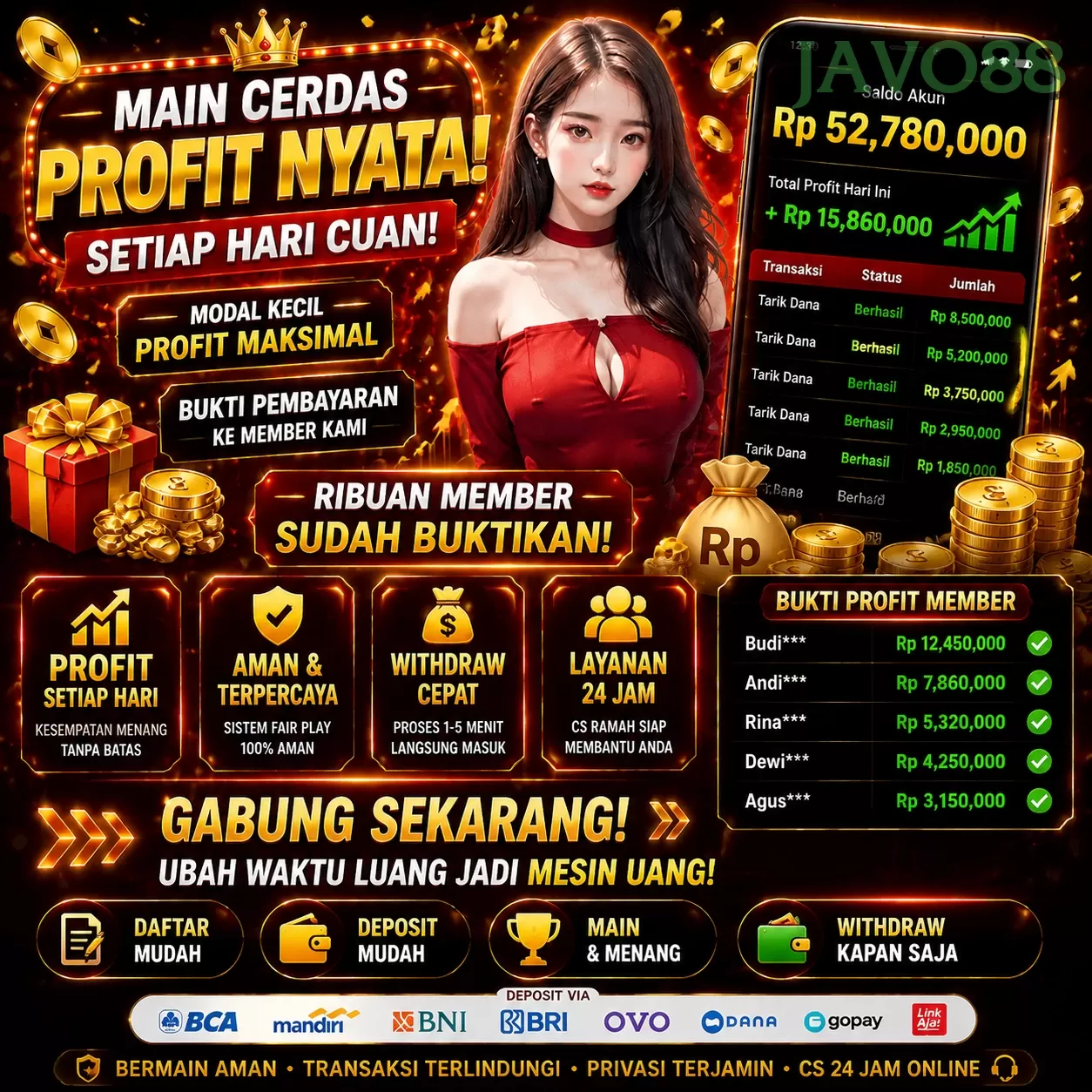 Cara Mendaftar dan Verifikasi Akun di javo88